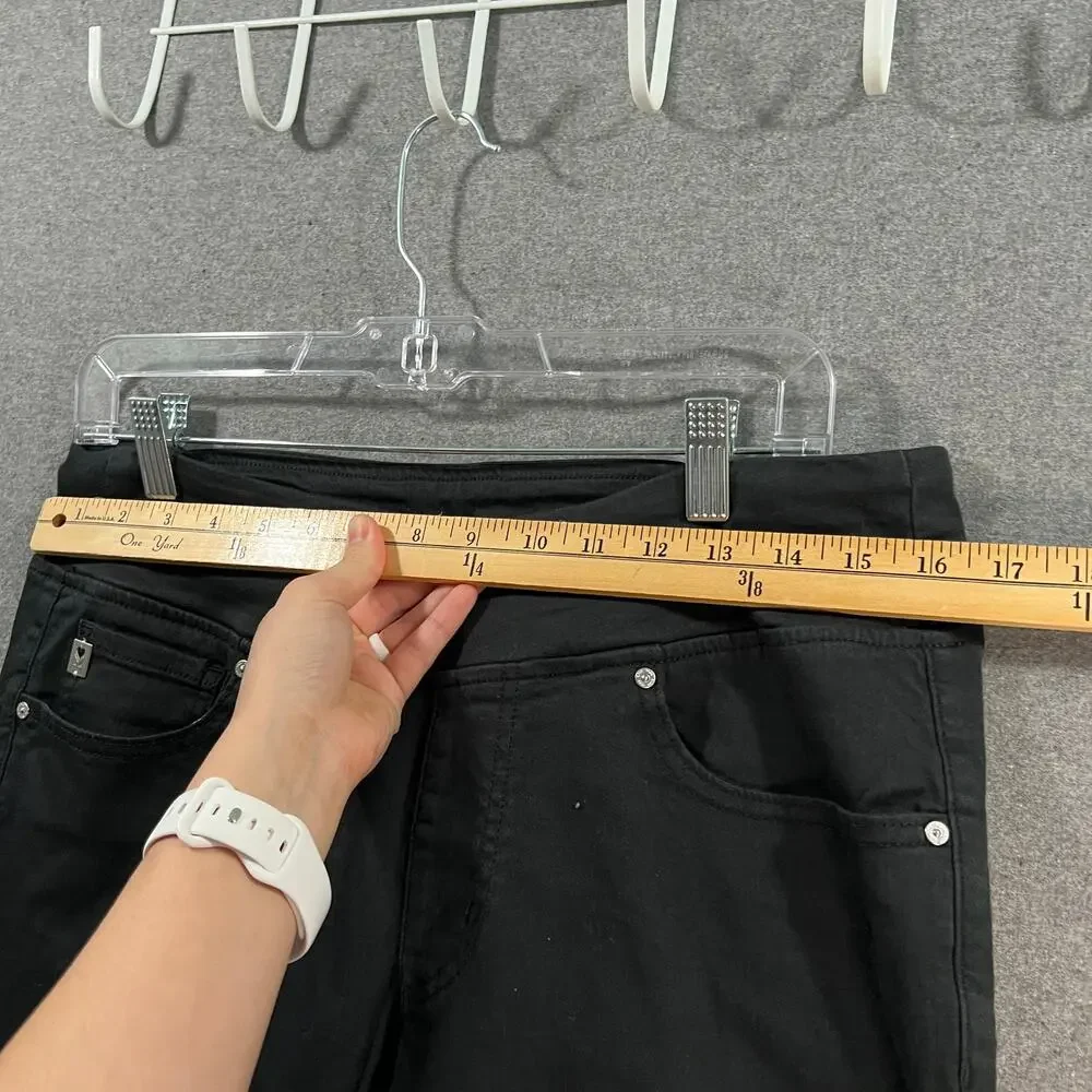 Belle By Kim Gravel TripleLuxe Reg Twill Cropped Str Black, Res 12